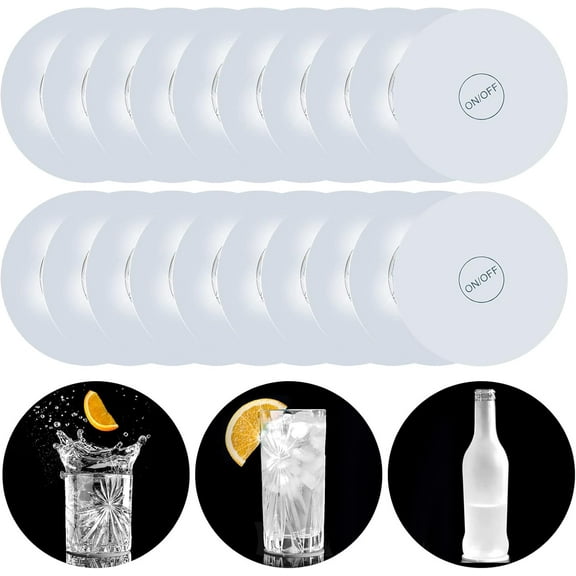 LED Light Coaster,48 PCS light up coaster,LED Drink Coasters Bar Beer Beverage Coasters Light Club, Wedding, Bar