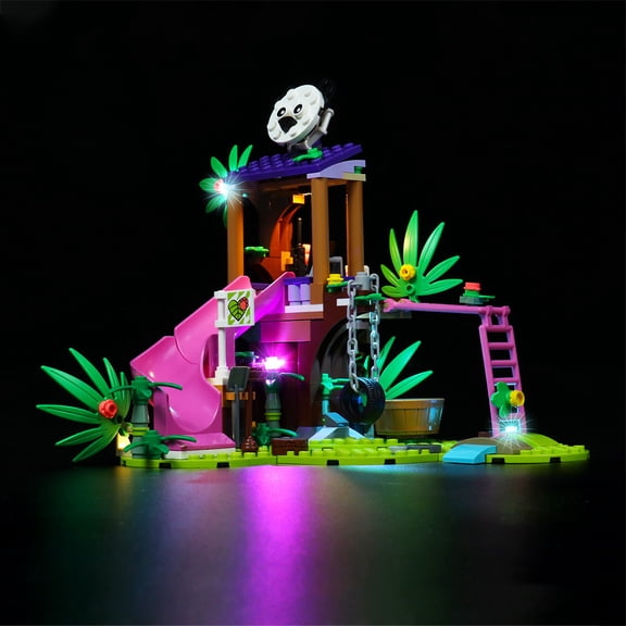 LED Light Compatible with Legos 41422 Building Set, LED Light Kit for Legos 41422 Panda Jungle Tree House Building Toy, Decoration Lights, No Building Model Kit