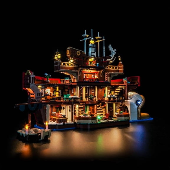 ‌LED Light Compatible with Legos 75640 Building Set, LED Light Kit for Legos 75640 Sea Restaurant Building Toy, Only Decoration Lights, No Building Model Kit