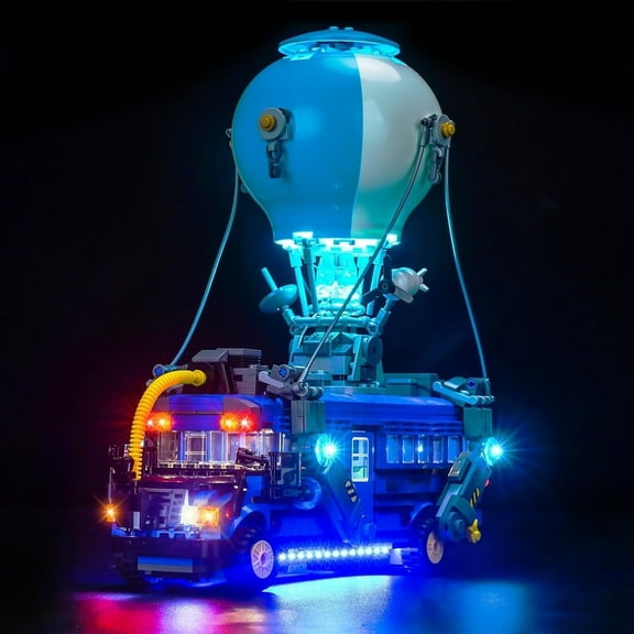 LED Light Compatible with Lego Fortnite Battle Bus, Creative Lighting Kit Compatible with Lego 77073 - Lights Only, Not Come with Model