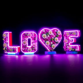 LED Light Compatible with Lego Love Letters, Creative Lighting Kit Compatible with Lego 40867- Gift Ideas for Valentine's Day - No Model