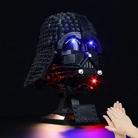 LED Light Compatible with Legos Darth Vader Helmet 75304 Collectible Building Toy, Decoration Lights with Battery Box, No Model Kit, Standard Version