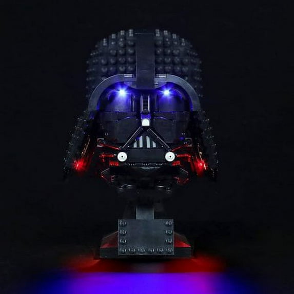 LED Light Compatible with Legos Darth Vader Helmet 75304 Collectible Building Toy, Decoration Lights with Battery Box, No Model Kit, Standard Version