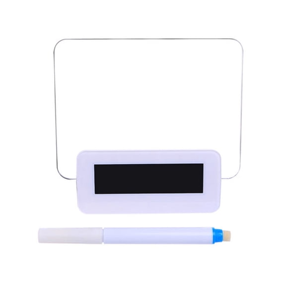 LED Light Digital Clock Alarm Fluorescent Message Board Calendar New