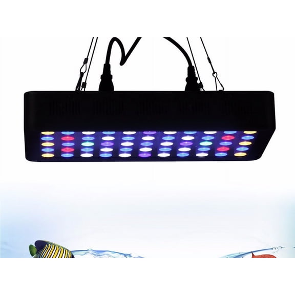 LED Light Dimmable 165W LED Aquarium Light Full Spectrum Reef Coral Marine Plant Light Coral Growth Fish Tank LED Lamp Lighting ,Easy to Install