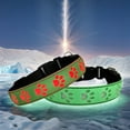 thumbnail image 1 of LED Light Up Dog Collar with 15 Color Modes – USB-C Rechargeable Glowing Safety Collar for Medium Dogs, Adjustable Waterproof Paw Print Design for Night Walks & Visibility, 1 of 3