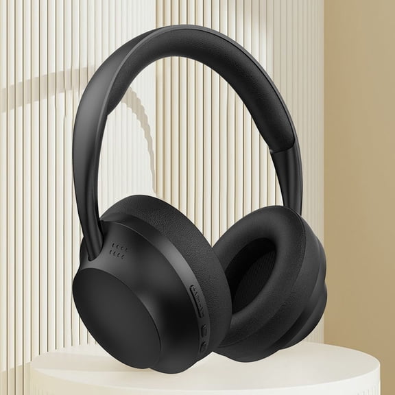 LED Light Over Ear Bluetooth 5.0 Headphones, Foldable Wired Wireless Dual Mode Stereo Headset, Soft Protein Earmuffs Lightweight for Long Time Wear PC Cell Phone