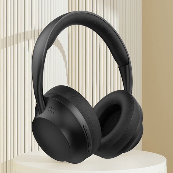 LED Light Over Ear Bluetooth 5.0 Headphones, Foldable Wired Wireless Dual Mode Stereo Headset, Soft Protein Earmuffs Lightweight for Long Time Wear PC Cell Phone