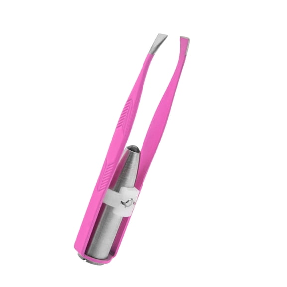 LED Light Eyebrow Tweezers, Hair Removal and Eyelash Extension Tool, Travel Eyebrow Clip with Light for Women at Home