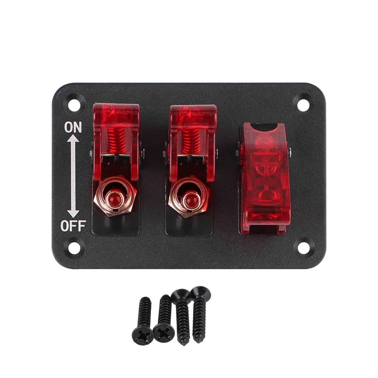 LED Light Heavy-Duty ON/Off Switch Plate Rocker Switch Panel 3 Position ...
