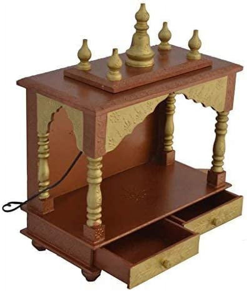 LED Light Home Temple/Pooja Mandir/Wooden Temple/Temple for Home/Mandap