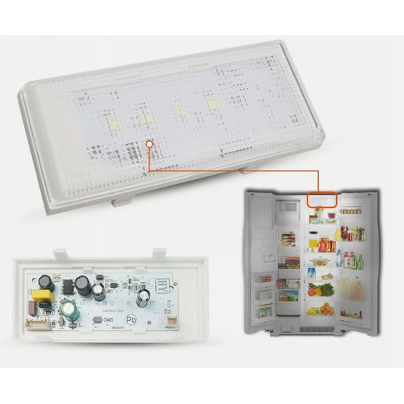 LED Light In Fridge Replaces For Whirlpool WRS325FDAW04 WRS325FDAW02 WRS325FDAM04 WRS322FNAM01