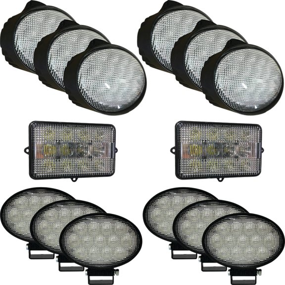 LED Light Kit Compatible with John Deere 9560SH 9560STS 9570STS 9660STS 9670STS 9770STS 9860STS 9870STS Combine 14-Piece 690W 55600 Lumens AXE16947 AH212523 RE181281