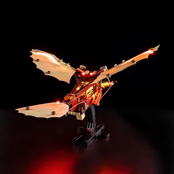 LED Light Kit Compatible with Lego 42207 Set, Lighting Accessories for Leonardo da Vinci's Flying Machine, Lights Only (Model Not Included), Classic Version.