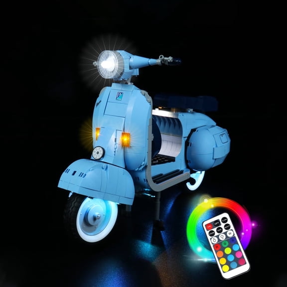 LED Light Kit for Legos 10298 scooter Building Set, Remote Control Version Lighting Kit Compatible with Legos 10298 Set (Only Lights Kit Without Model)
