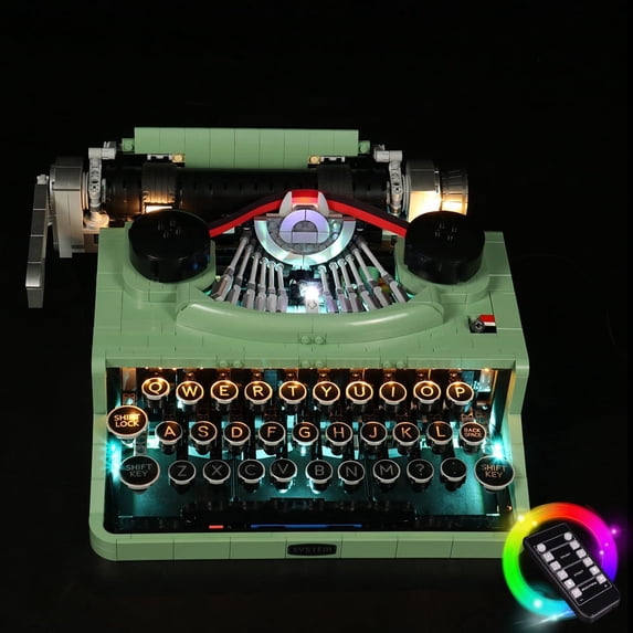 LED Light Kit for Legos 21327 Vintage typewriter Building Set, Upgrade Version Lighting Kit Compatible with Legos 21327 Set (Only Lights Kit Without Model)