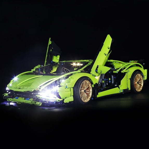 LED Light Kit for Legos 42115 Lamborghini car Building Set, Remote Control Version Lighting Kit Compatible with Legos 42115 Set (Only Lights Kit Without Model)