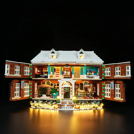 LED Light Kit for Legos Ideas Home Alone House 21330 Building Set, Remote Control Version Lighting Kit Compatible with Legos 21330 Set (Lights Kit Without Model)