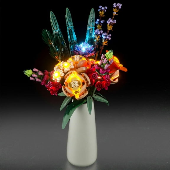 LED Light Kit for Lego 10280 Flower Bouquet Building Set, Compatible with Lego 10280 Building Blocks Model(Not Include Blocks Set)