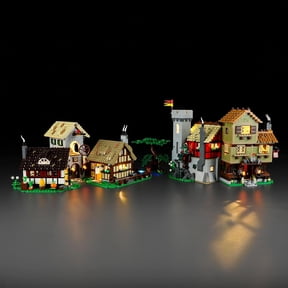LED Light Kit for Lego 10332 Medieval Town Square Set, Compatible with Lego 10332 Building Blocks Model(Not Include Blocks Set)