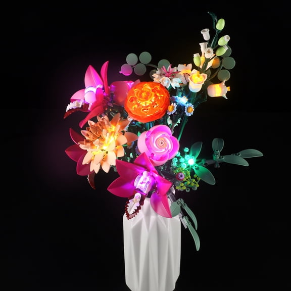 LED Light Kit for Lego 10342 Pastel Bouquet Building Set, Compatible with Lego 10342 Building Blocks Model(Not Include Blocks Set)