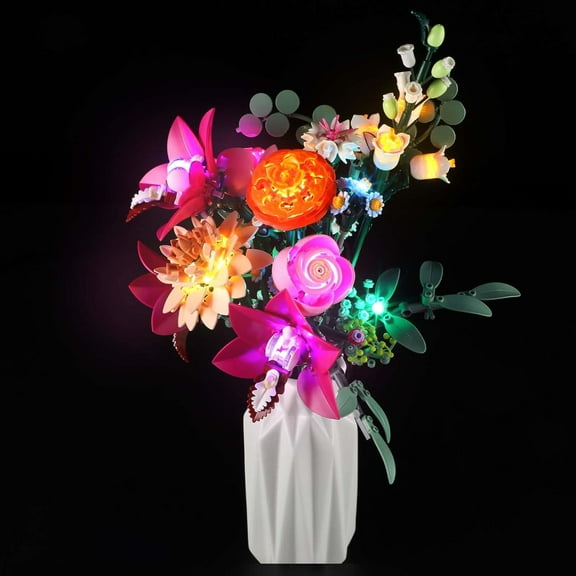 LED Light Kit for Lego 10342 Pastel Bouquet Building Set, Compatible with Lego 10342 Building Blocks Model(Not Include Blocks Set)