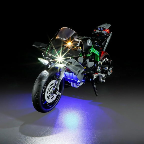 LED Light Kit for Lego 42170 Technic Kawasaki Ninja H2R Motorcycle Set,Compatible with Lego 42170 Building Blocks Model(Not Include Blocks Set)