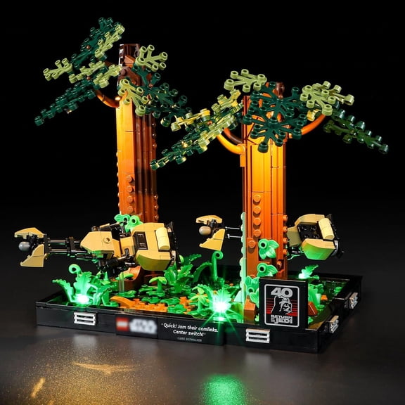 LED Light Kit for Lego 75353 Endor Speeder Chase Diorama Set, Compatible with Lego 75353 Building Blocks Model(Not Include Blocks Set)