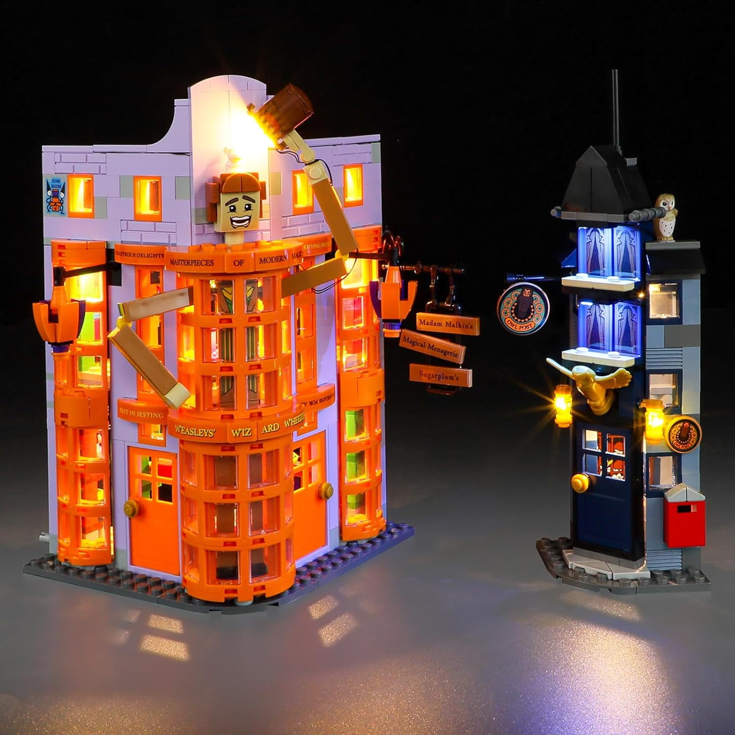 LED Light Kit for Lego 76422 Diagon Alley: Weasleys' Wizard Wheezes Set, Compatible with Lego 76422 Building Blocks Model(Not Include Blocks Set)