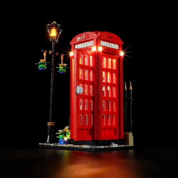 LED Light Kit for Lego Red London Telephone Box 21347 Set,Compatible with Lego 21347 Building Blocks Model(Not Include Blocks Set)