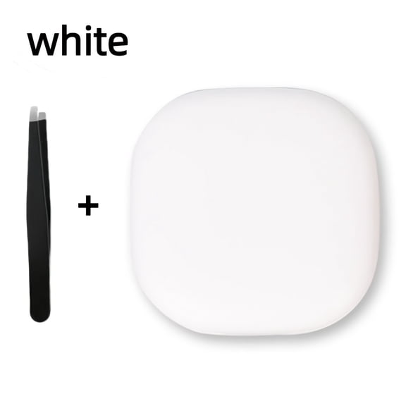 LED Light Up Makeup Mirror with 3-Color Adjustable Brightness, USB Rechargeable 10X Magnification, Dual-Sided Glass & Metal Frame - Portable Travel Cosmetic Mirror for On-the-Go