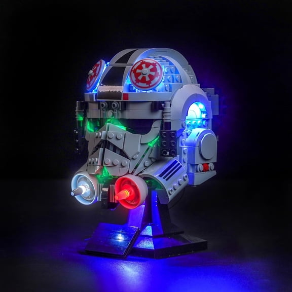 LED Light Only, Compatible with Lego at-at Driver Helmet 75429, Creative Lighting Compatible with Lego Helmet- Not Come with Model (Light Control Version)