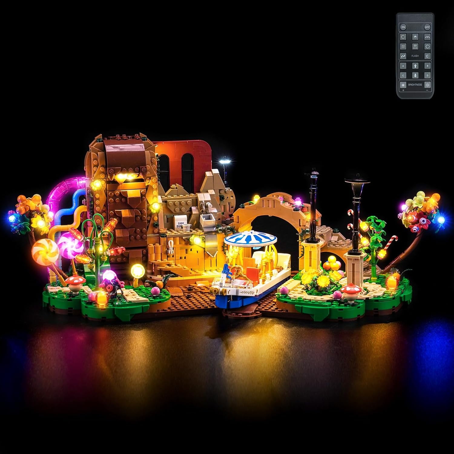 LED Light Only, Compatible with Lego Willy Wonka & The Chocolate Factory 21360 - Excluding Model (RC Version Light)