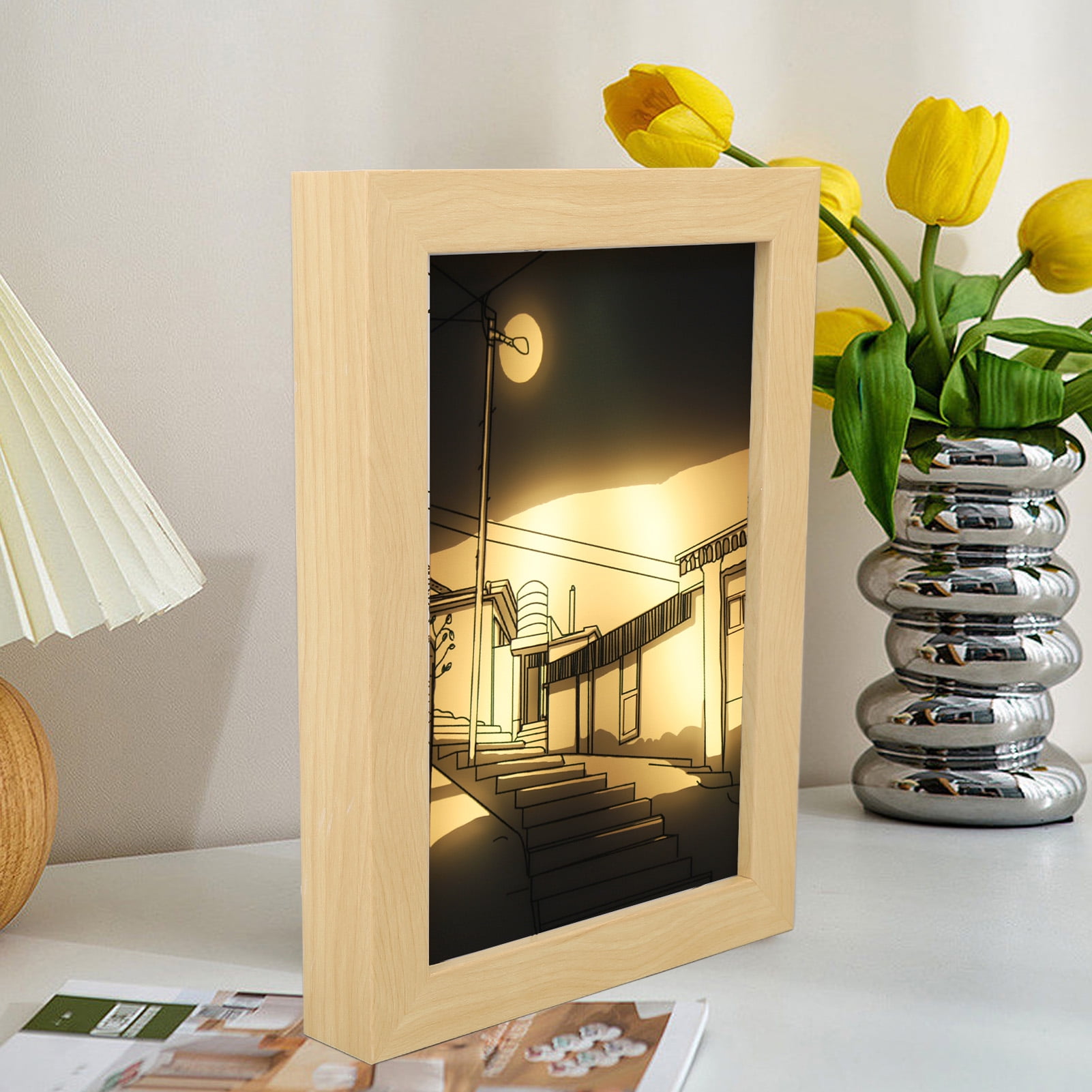 LED Light Picture, 3 Lighting Modes, LED Decorative Light Painting