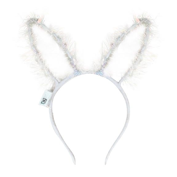 LED Light Up Rabbit Ear Headband, Women's Flashing Light Up Headband for Parties, Glowing Bunny Ears Hair Accessory for Christmas Halloween and Festivals - E