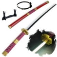 thumbnail image 1 of LED Light Roronoa Zoro Sword Sandai Kitetsu with Belt and Holder, 1 of 5