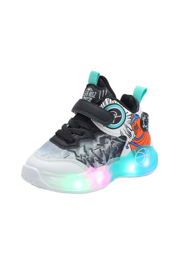LED Light Up Shoes For Girls Toddler Walking Shoes Girls Kids Children Baby Casual Shoes Kids Basketball Shoes Basketball Shoe for Kids Shes Little Boys Casual Shoes Kids Size 3 Shoes Boys Shoes for