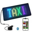 thumbnail image 1 of LED Light Sign for Cars/Trucks/Suvs, 7.48"X3.54" Customizable Windshield Decoration with App Control, Ip68 Waterproof, USB-Powered, DIY Programmable Scrolling LED Display Matrix Panel, 1 of 9