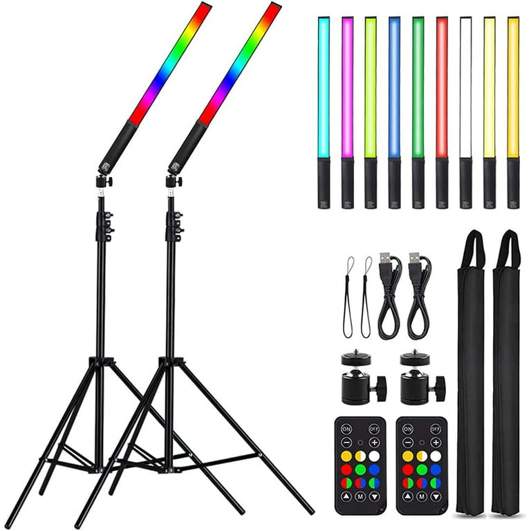 LED Light Sticks RGB Light Wand, Photography Light Stick LED Video