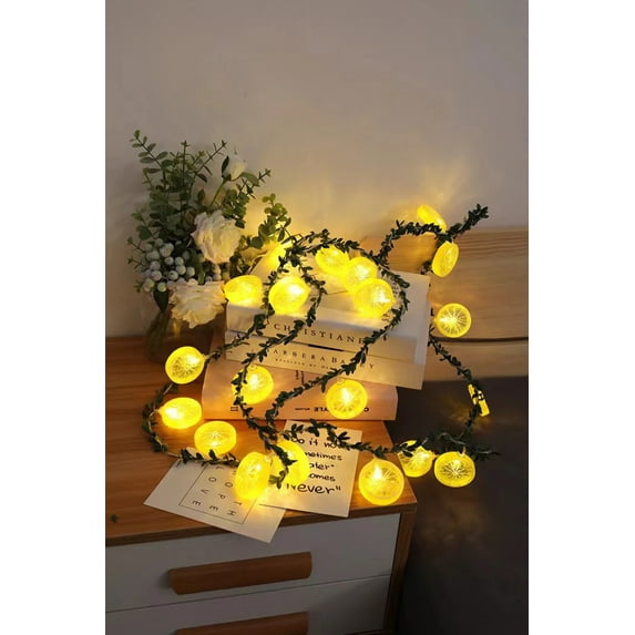 LED Light String Simulation Green Leaf Vine