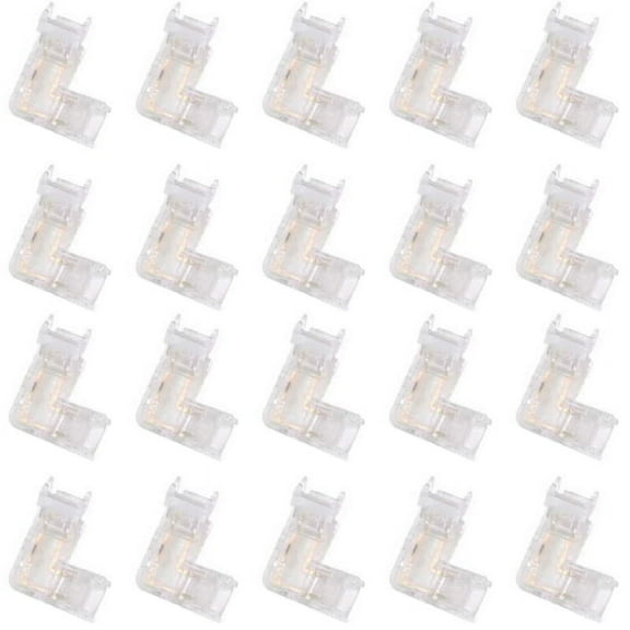 LED Light Strip Connector Right Angle Connector Cob RGB Light Strip 90 Degree L Shape 5mm