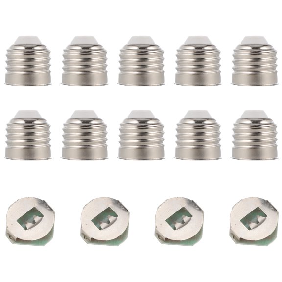 Homoyoyo LED Light Bulb Cap and Chip Base Assorted Colors Alloy Replacement Parts 1 Set for Home and Lighting
