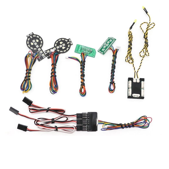 LED Light System Front & Rear Lamp Group for TRX4 2021 1/10 RC Crawler Car Turn Signals Brake Lights