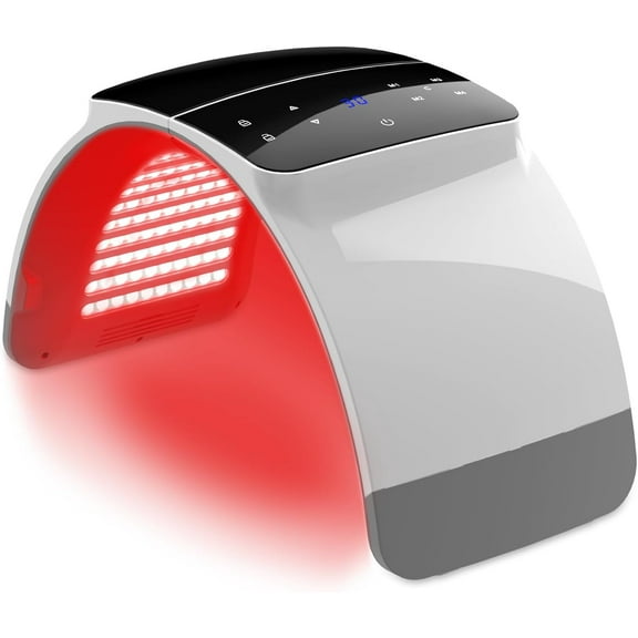 LED Light Therapy Machine Red,Infrared and Blue Light Therapy, LED Face Mask Light Therapy Skin Care Photon Device for Wrinkle Reduction and Acne New Version