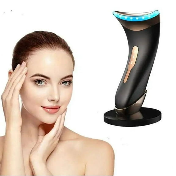 LED Light Therapy Neck Beauty Instrument Portable EMS Anti-Wrinkle Face Neck Lifting Massager