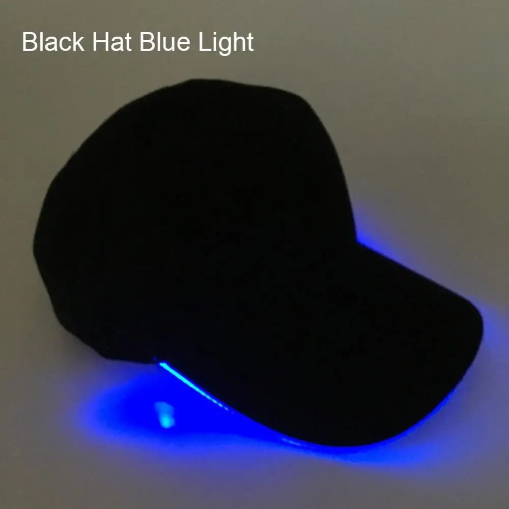 LED Light Up Baseball Cap Glowing Hats For Women Men Night Running Caps