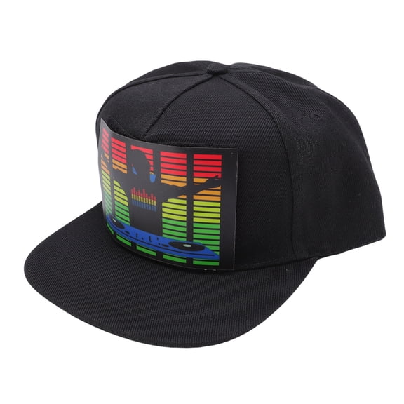 LED Light Up Baseball Cap - Sound Activated Flashing Hat for Parties, Clubs, Festivals, and Stage Performances - Adjustable Snapback