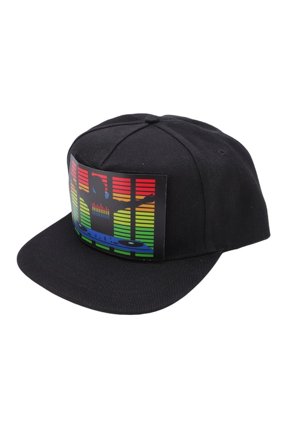 LED Light Up Baseball Cap - Sound Activated Flashing Hat for Parties, Clubs, Festivals, and Stage Performances - Adjustable Snapback