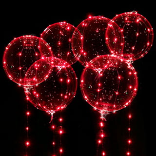 HILABEE 20 Pieces Bobo Balloons Fillable Helium Transparent Balloon Round Clear Balloons for Stuffing for LED Celebration Pool Valentine's Day Decor 16inch