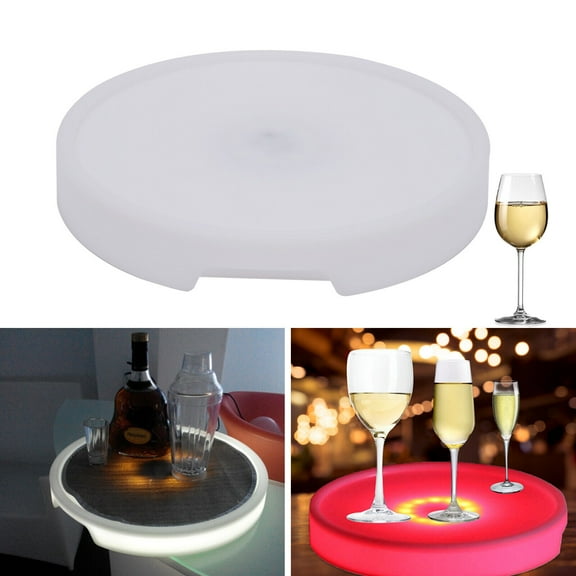 LED Light Up Bottle Service Delivery Serving Tray Waterproof Display Tray w/Remote Control